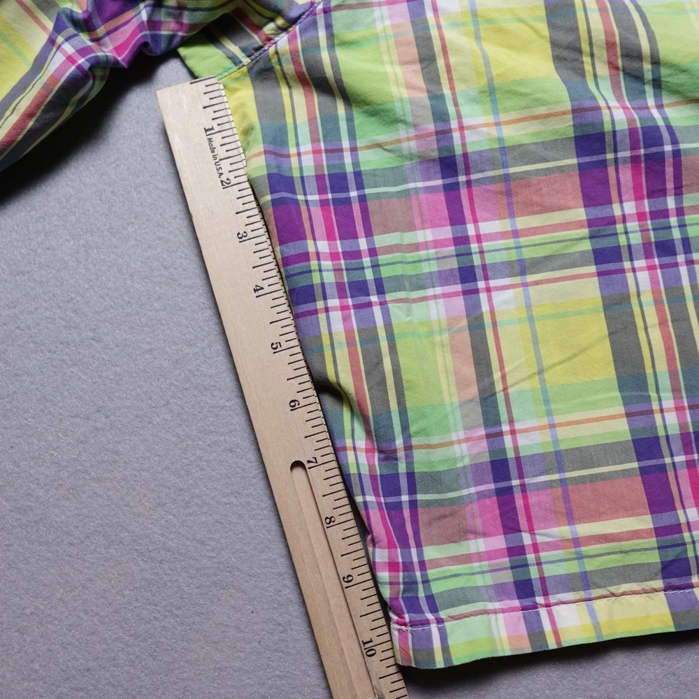 Polo Ralph Lauren Swim Trunks Men Large Multicolor Plaid Mesh Lined Madras - Picture 8 of 10